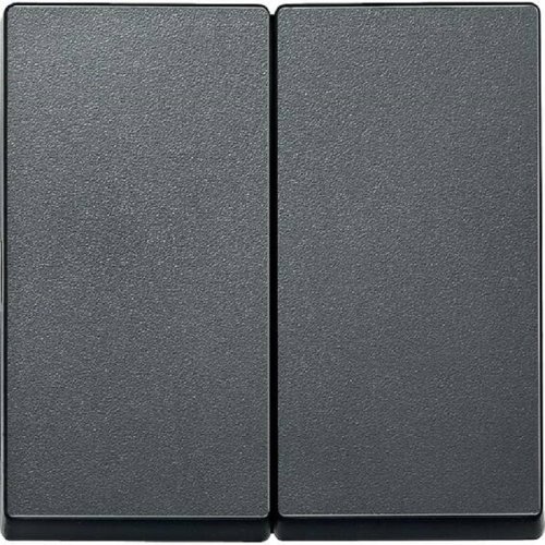 Лицевая панель Schneider Electric Merten System M для 2-кл. выключателя антрацит картинка